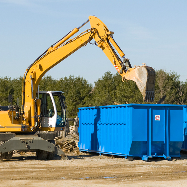 can i choose the location where the residential dumpster will be placed in Springville Wisconsin